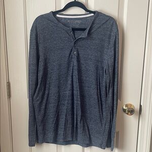 Banana Republic Charcoal Blue Long Sleeve Shirt